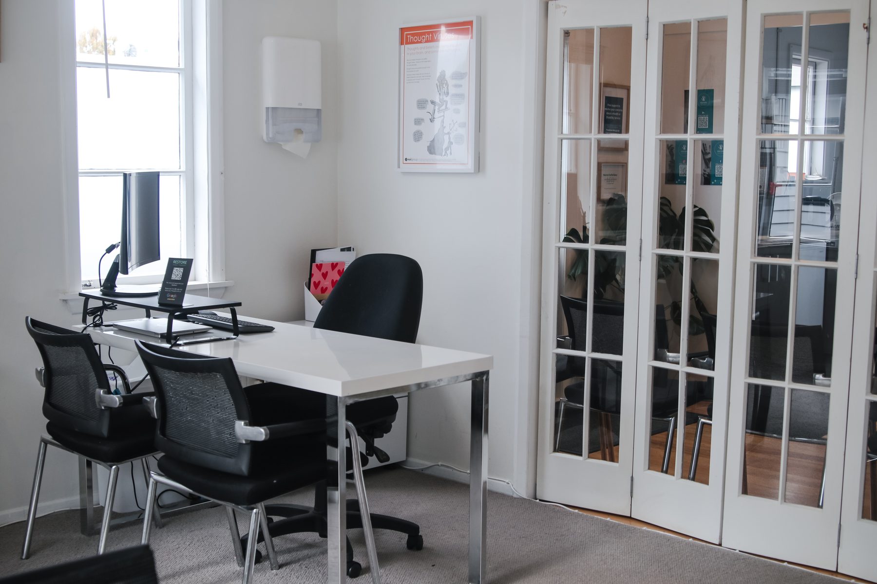 A bright, calm treatment room at a Restore clinic